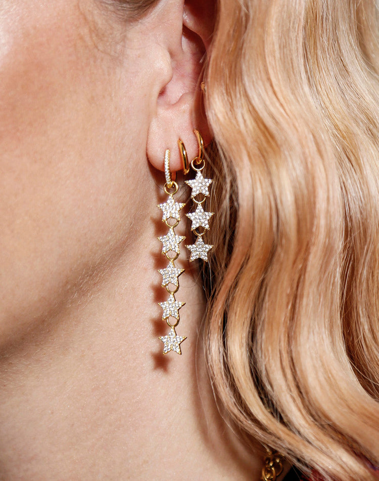 Star Stacking Earring Charm in Gold